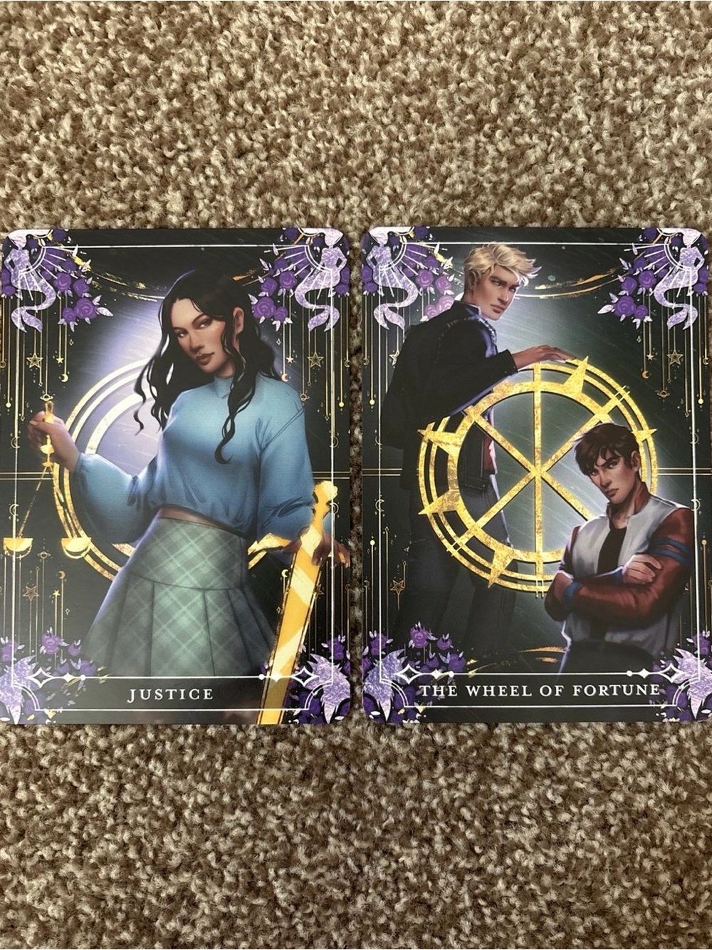 fairyloot justice and the wheel of fortune tarot cards